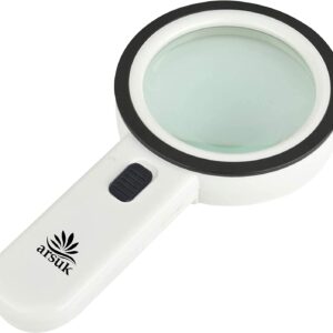 30X Handheld Magnifier with LED Light for Senior