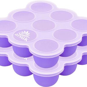 Baby Food Storage Containers Silicone Freezer Tray with Lids ( Pack 2)
