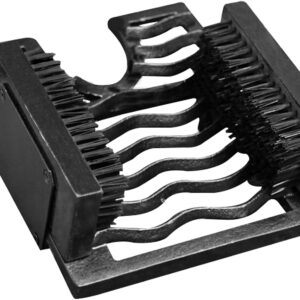 Neez Boot Scraper - Welly Puller, Cast Iron Boot Remover, Outdoor Jack for Wellies - Heavy Duty Wellington Muddy Cleaner with Brush