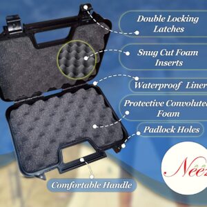 Airsoft Gun Case - Storage Solution for Pistols, BB Gas - Waterproof 12 Inch