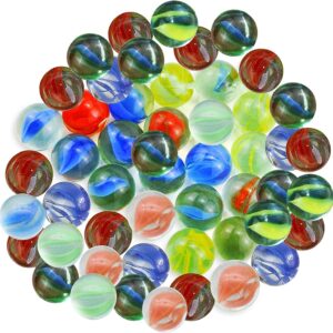 Colorful Cat's Eye Glass Marbles in Bag, Outdoor Games & Sports Toys (160-170 Pcs Color)